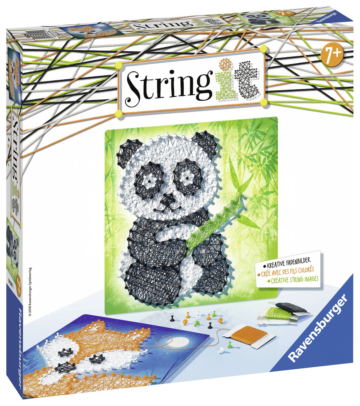 Ravensburger String Medium It Panda And Fox Playset