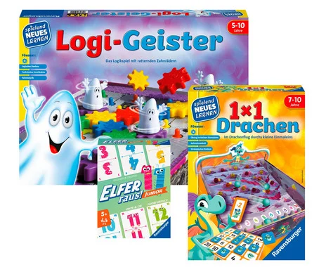Ravensburger Learning Games Set: Arithmetic and Logical Thinking