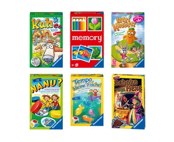 Ravensburger travel games, set of 6