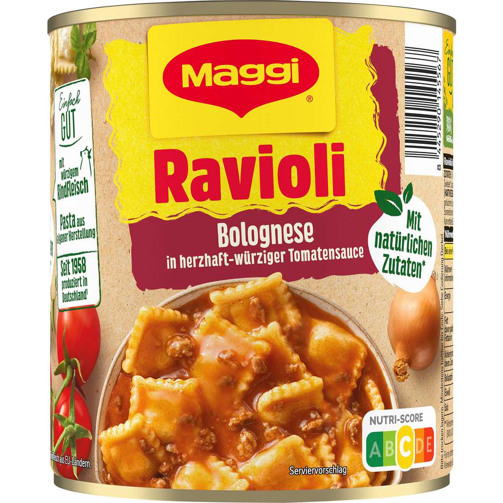 Maggi Ravioli, Bolognese