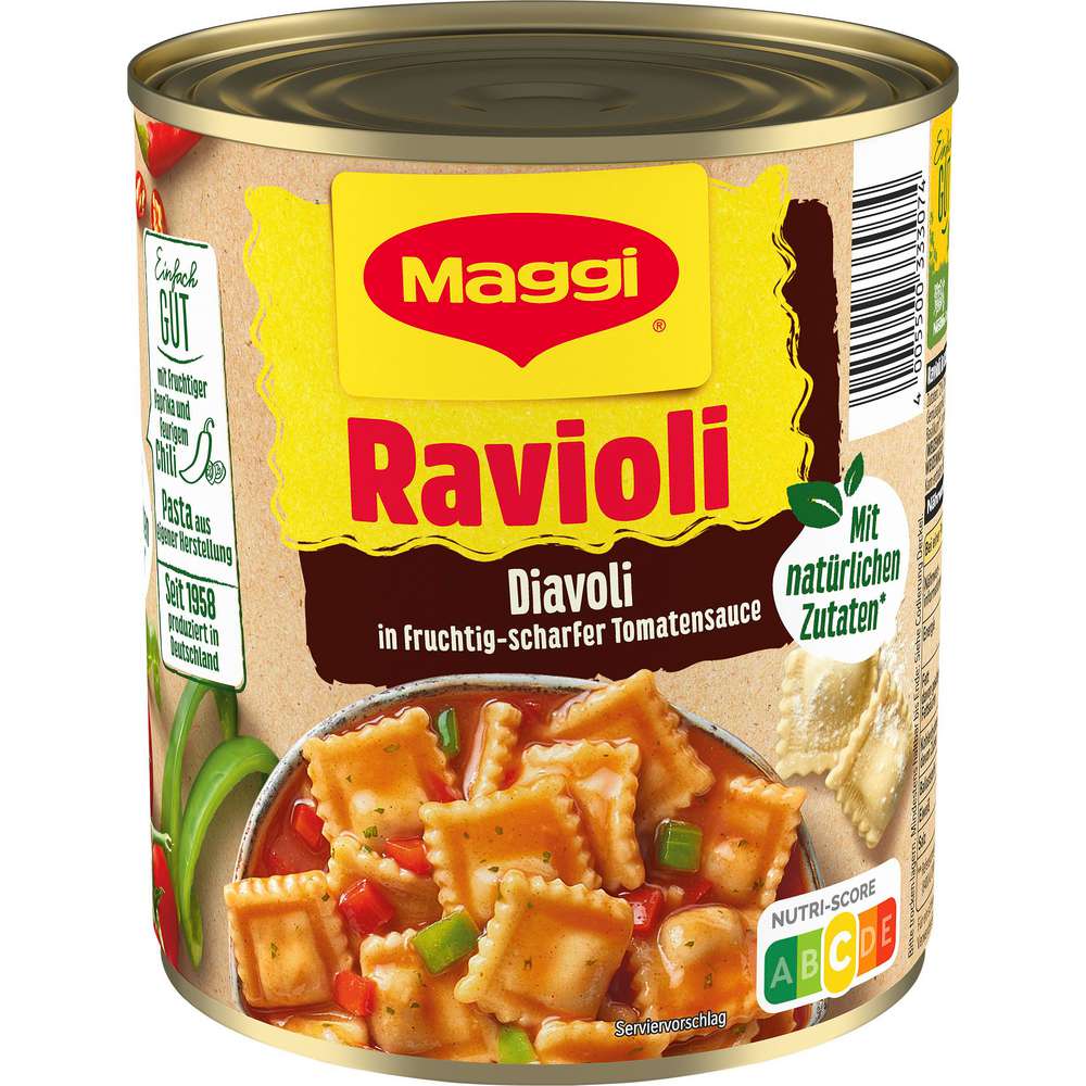 Maggi Ravioli, Diavoli in scharfer Tomatensoße