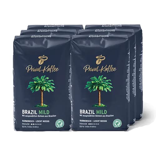 Tchibo - Private Coffee Brazil Mild Beans - 6 x 500 g
