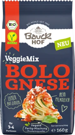 Bauckhof Finished mix, Veggiemix Bolognese, 160 g