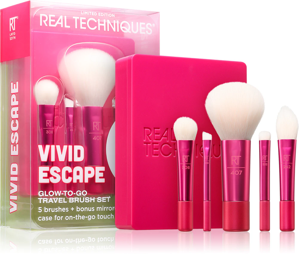 Real Techniques Vivid Escape Travel Brush Set brush set