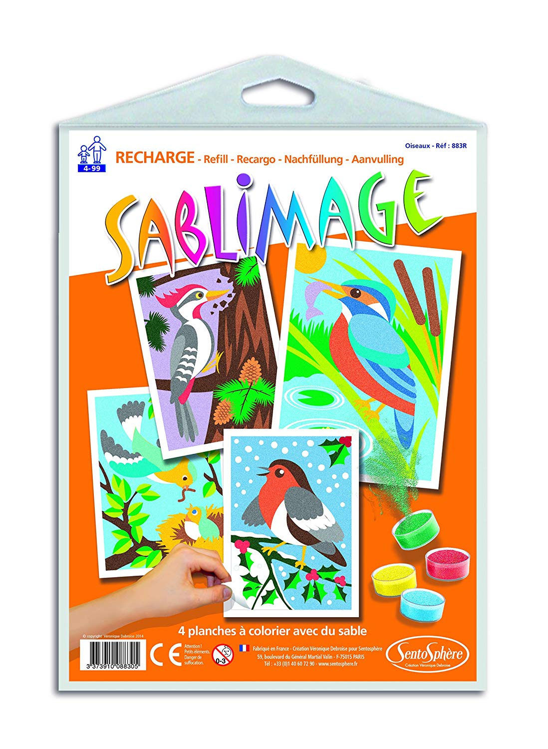 Sentosphere Recharge Sablimage Oiseaux