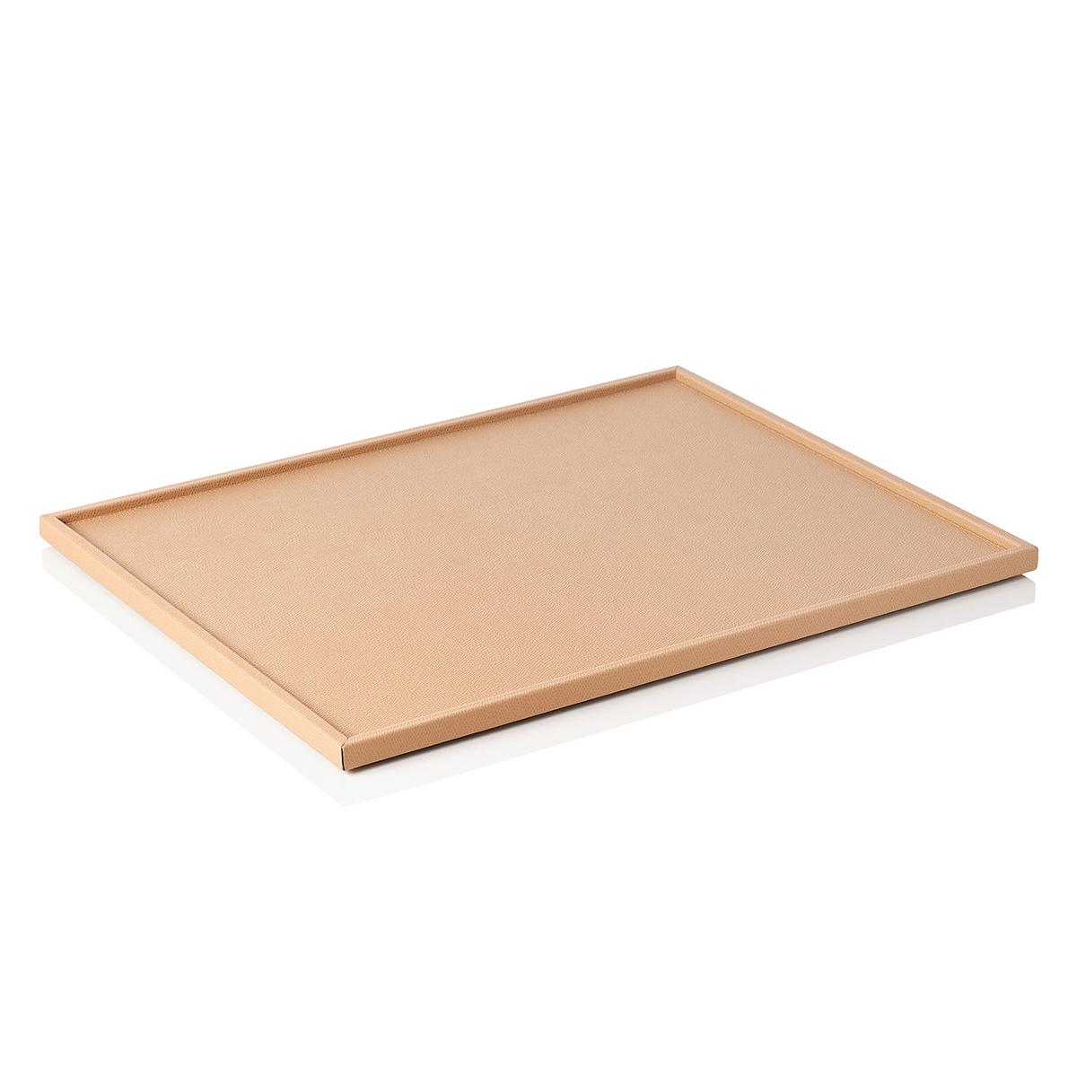 Rectangular tray Arcobaleno, 44.5 x 35 cm, cappuccino by Gio Bagnara