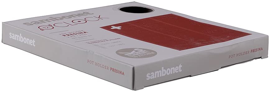 Sambonet Potholder Set of 2 12 O\'Clock Silicone Red