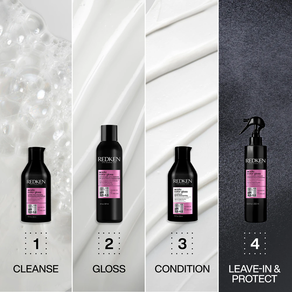 Redken Acidic Color Gloss brightening shampoo for colored hair