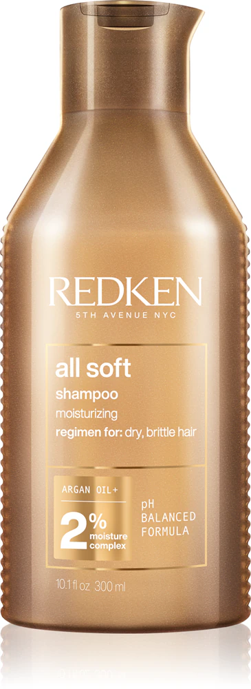 Redken All Soft Shampoo with nourishing effect for dry and fragile hair