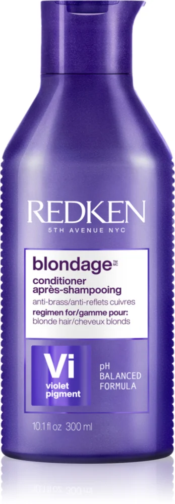 Redken Color Extend Blondage violet conditioner neutralizes yellow discoloration