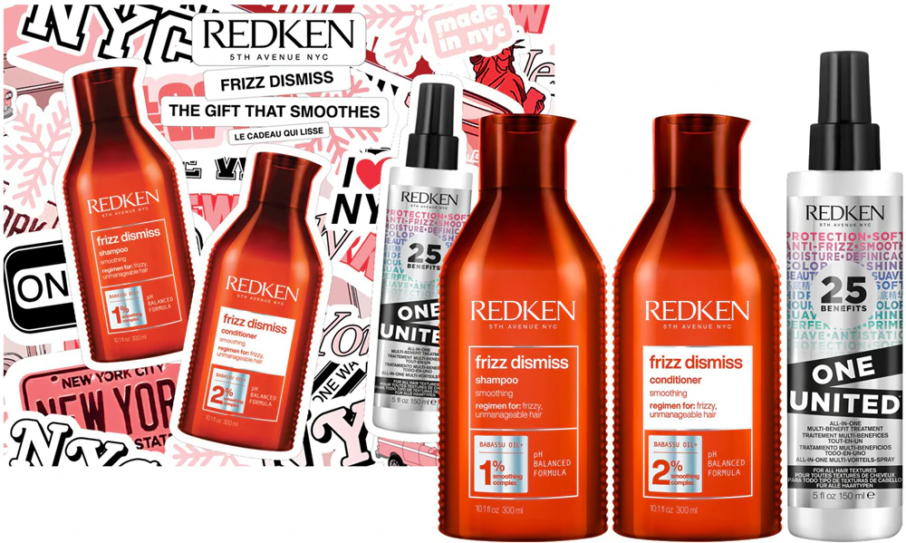 Redken Frizz Dismiss Gift Set for unyielding and damaged hair