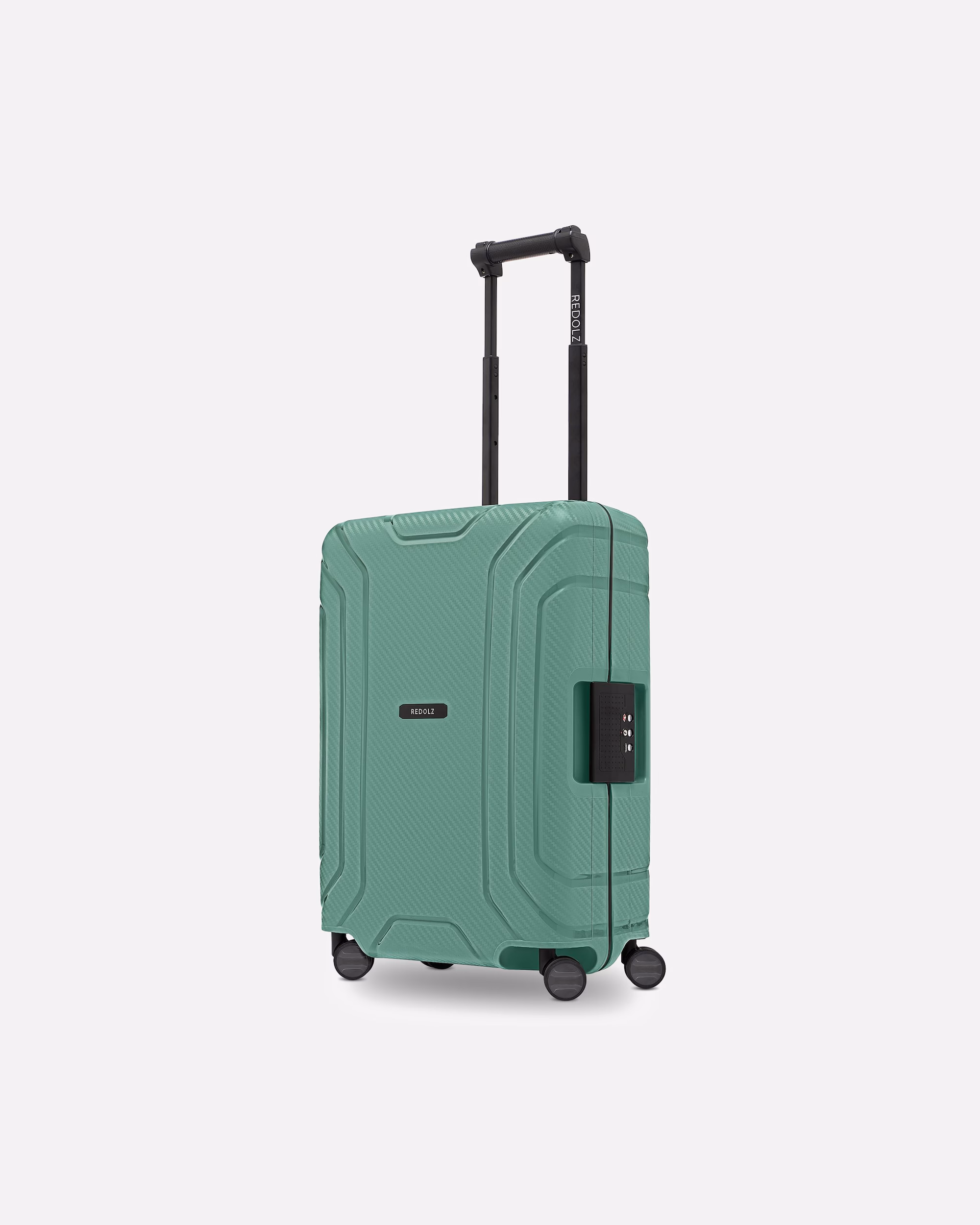 Redolz hand luggage suitcase Essentials 15 4-wheel cabin trolley 55 cm with three-point lock Essentials 15 4-Rollen Kabinentrolley 55 cm mit Dreipunkt-Verschluss