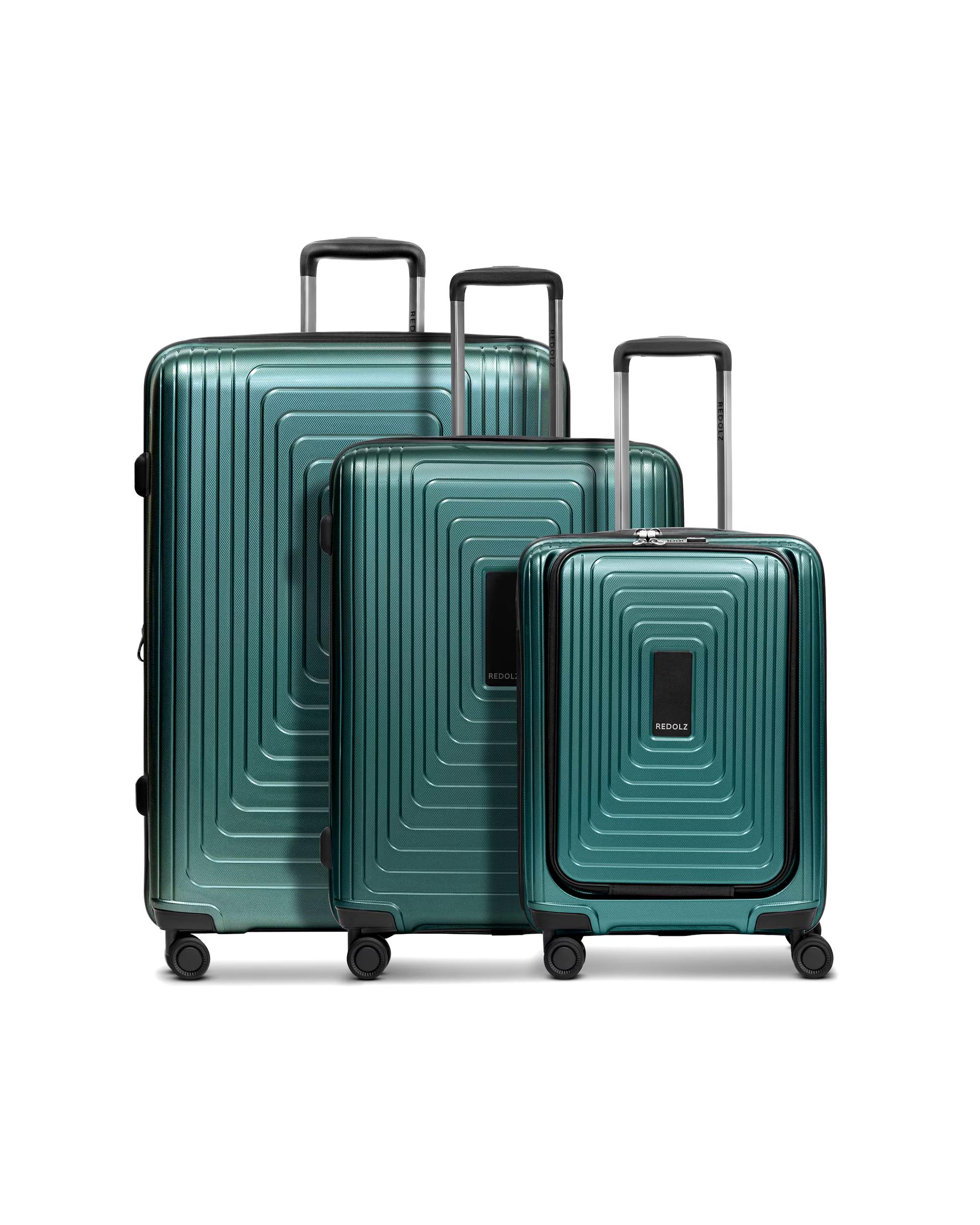 Redolz suitcase Essentials 14 4 wheels suitcase set 3 pieces with expansion folds Essentials 14 4 Rollen Kofferset 3-teilig mit Dehnfalte