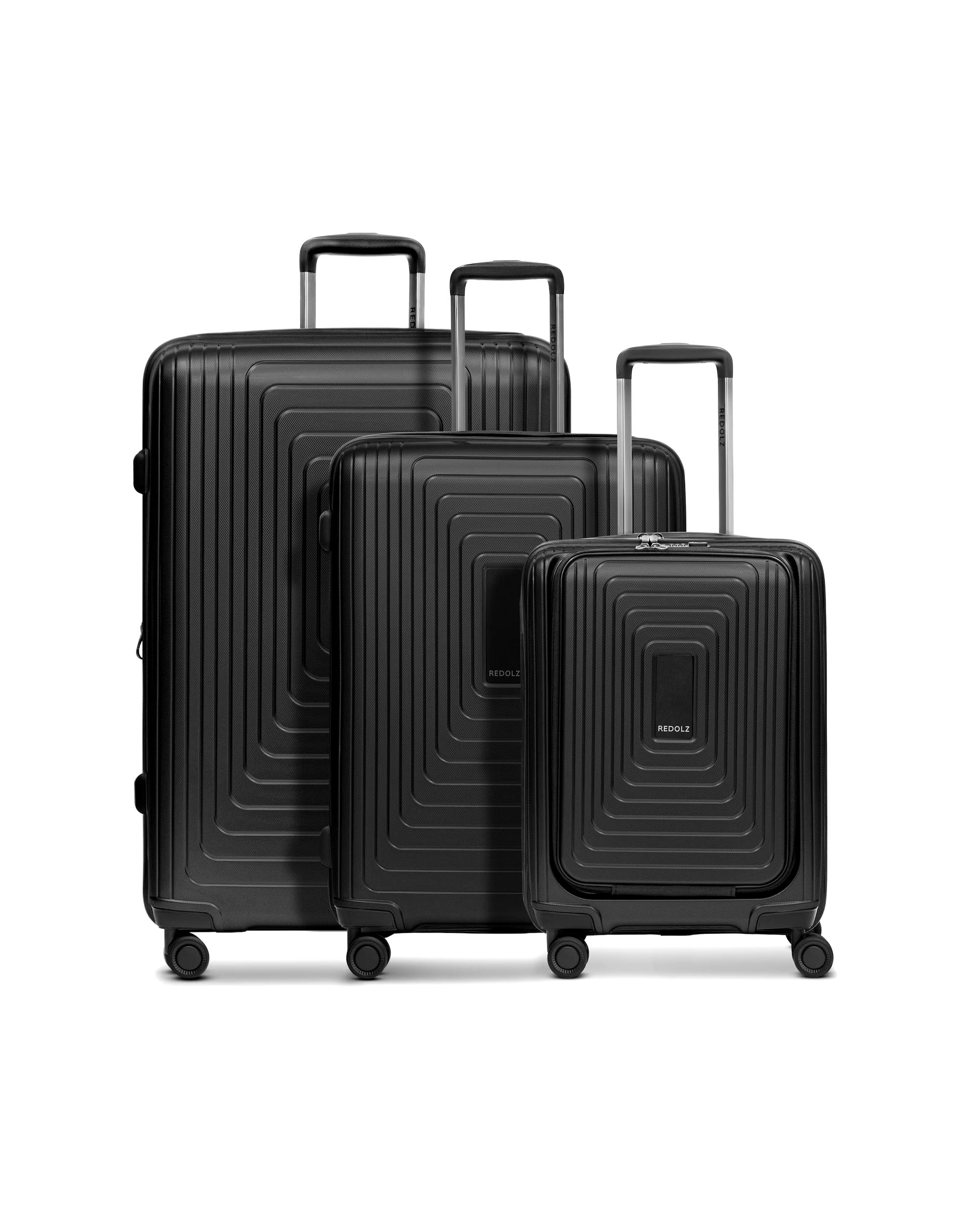 Redolz suitcase Essentials 14 4 wheels suitcase set 3 pieces with expansion folds Essentials 14 4 Rollen Kofferset 3-teilig mit Dehnfalte