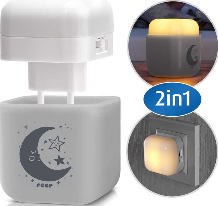 reer 2in1 SleepLight - light gray