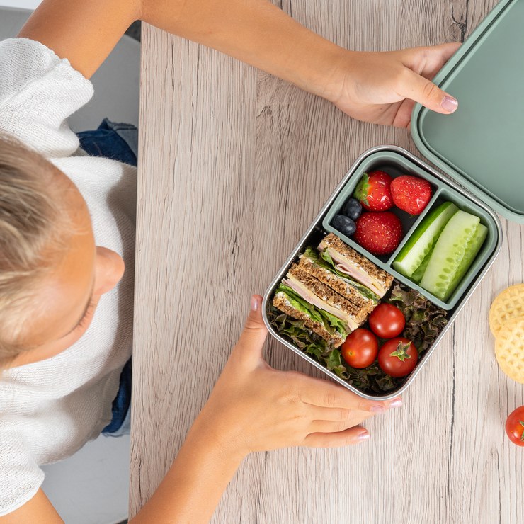 reer silicone stainless steel lunch box