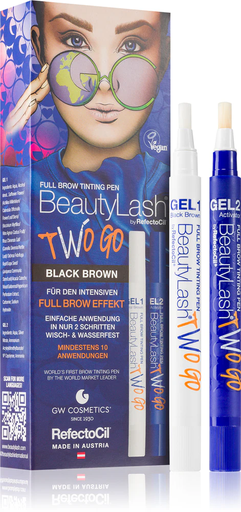 RefectoCil BeautyLash Two Go eyebrow color Farbton Black Brown 2× 15 ml