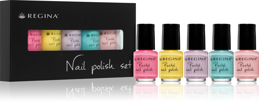 Regina Pastel Set with nail polishes