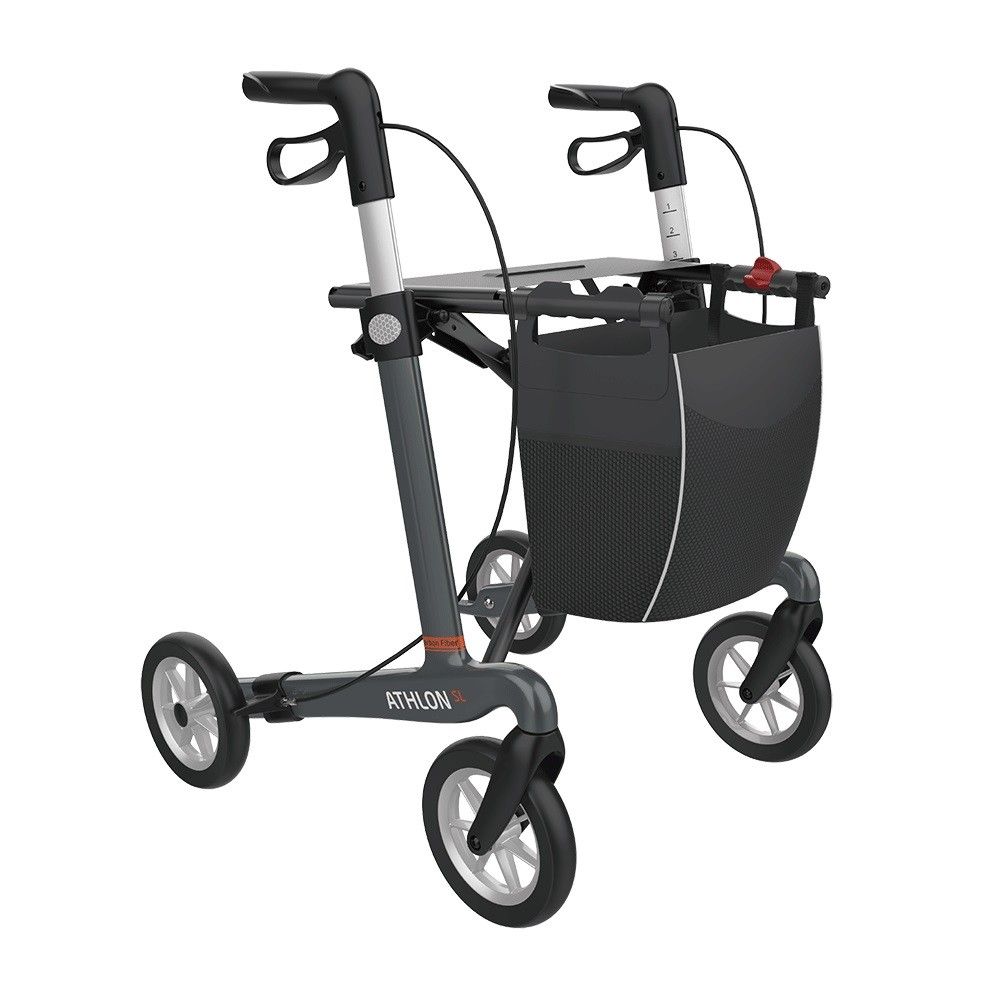 Rehasense Athlon SL Comfort L Carbon Rollator gray 1 St