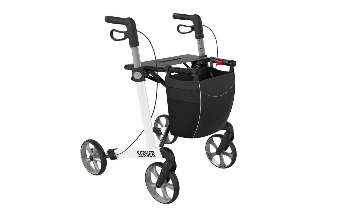 Rehasense lightweight rollator server L white 1 St