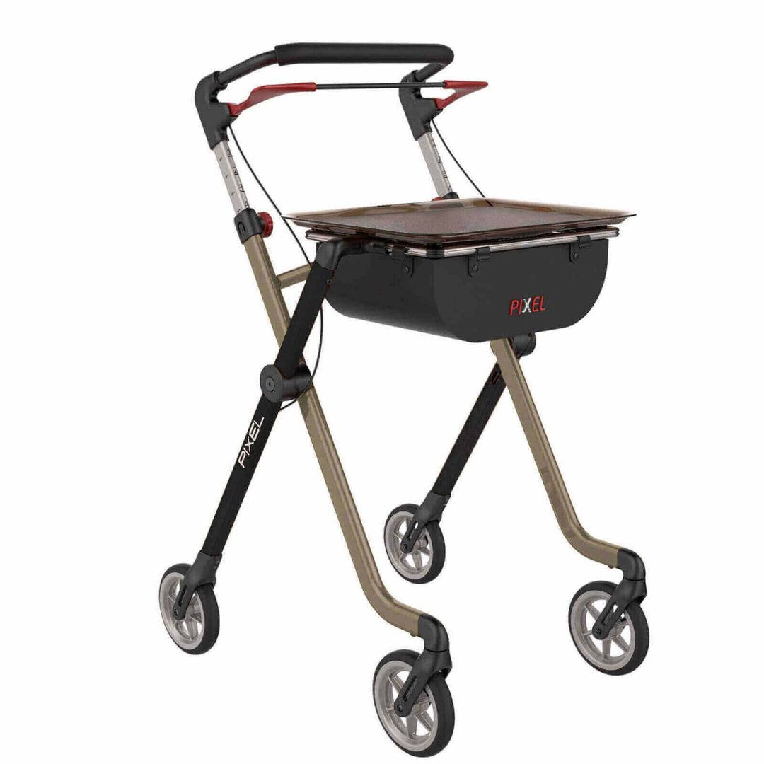Rehasense Pixel Living Room Rollator black/champagne 1 St