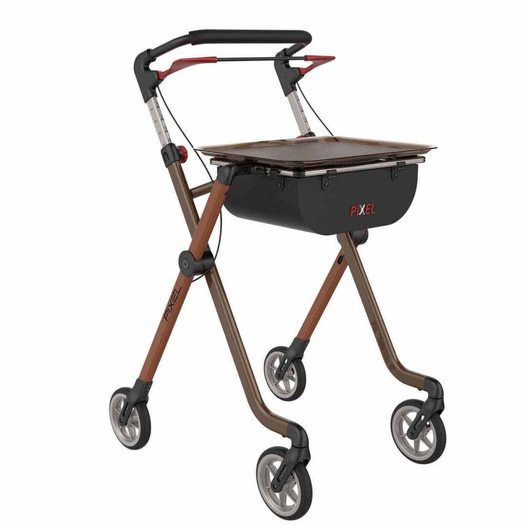 Rehasense Pixel Living Room Rollator (toffee/brown) 1 St