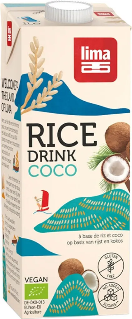 LimaFood Rice and coconut drink, gluten-free 1 l - Lima 1000 ml