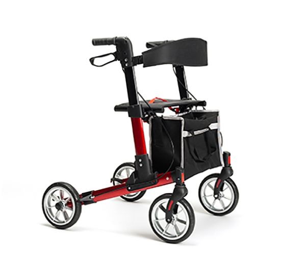 REISE Travel rollator QUAVA lightweight 2-fold foldable super small light, CARBON GRAY 1 St