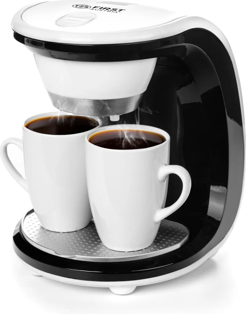 First Austria travel coffee machine with cups, LED, 450W Delicious coffee