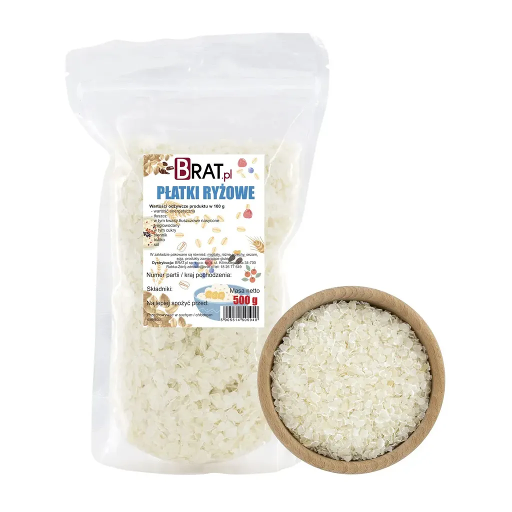 BRAT.PL Rice flakes 500g