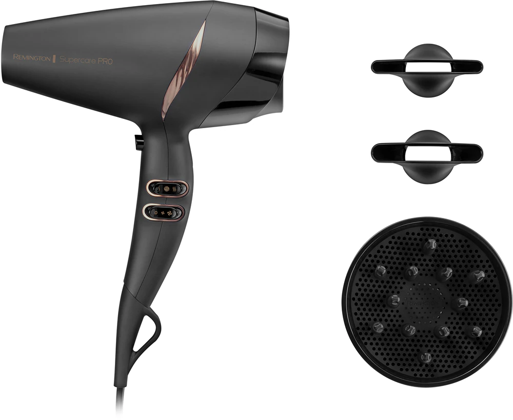 Remington Supercare Pro 2200 AC 7200 extremely powerful hair dryer with ionic technology
