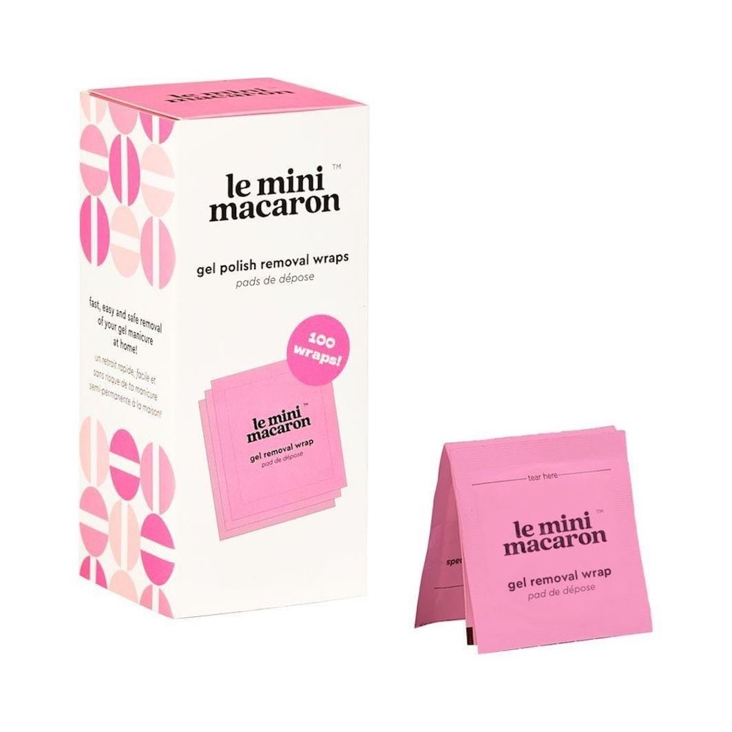 Le Mini Macaron Remover Kit - 100 remover wraps