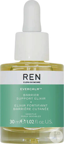 REN Clean Skincare Evercalm Barrier Support Elixir dropper bottle 30ml