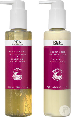 REN Clean Skincare Moroccan Rose Uplifting Body Duo 2x200ml