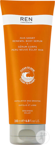 REN Clean Skincare Radiance AHA Smart Renew Body Serum Tube 200ml