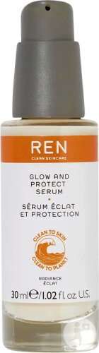 REN Clean Skincare Radiance Glow & Protect Serum Pump Bottle 30ml