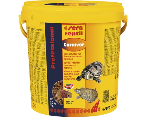 Reptile food sera reptil Professional Carnivor 10 l