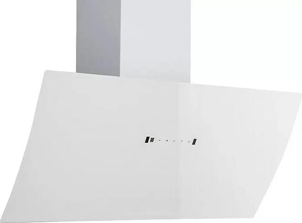 Respekta CH99090WA Design angled cooker hood white 90 cm with auto opening and touch control