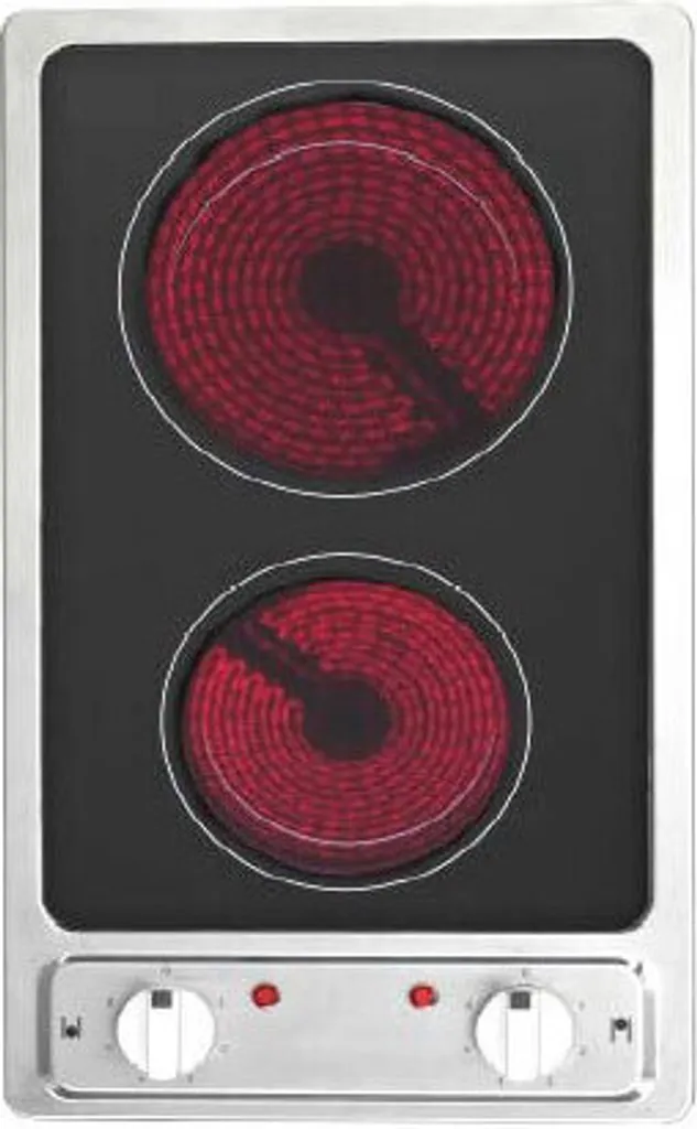 Respekta KM 9120 EN Stainless Steel Self-Sufficient Cooktop, Glass Ceramic, 30 cm