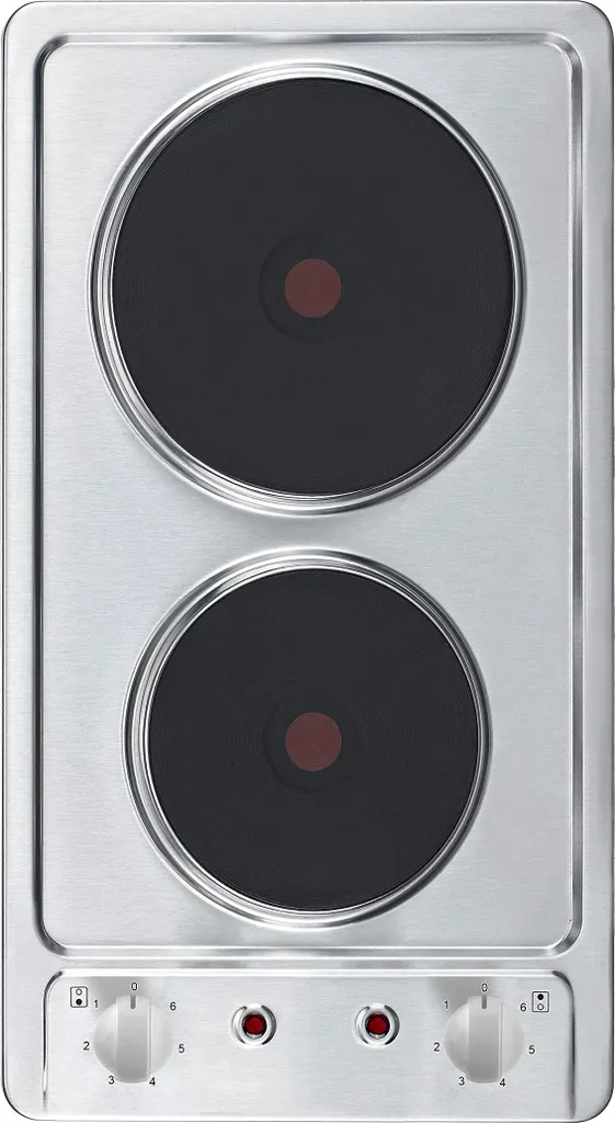 respekta Cooktop Built-in Cooktop Duo Cooking Plate Self-sufficient 2 Plates Stainless Steel, (H x W x D): 4 x 29 x 51 cm