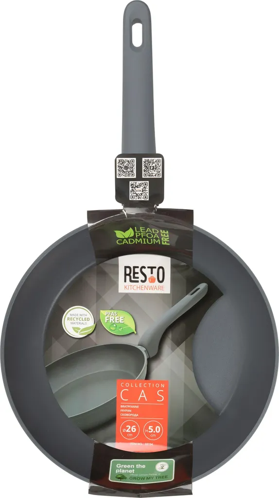 Resto frying pan 26 cm (black, coated, induction compatible, dishwasher safe)