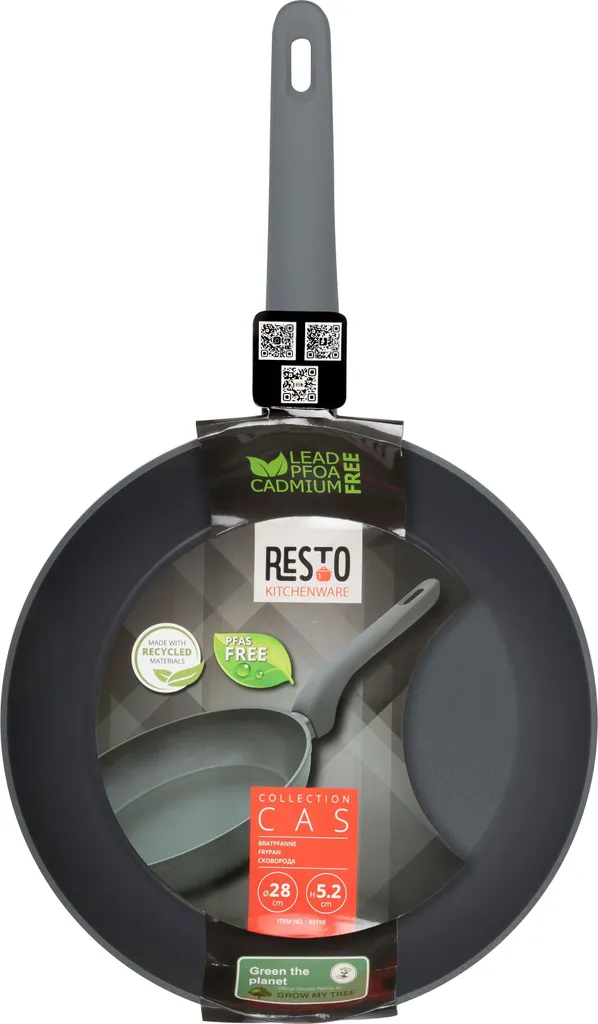 Resto frying pan 28 cm (black, coated, induction compatible, dishwasher safe)