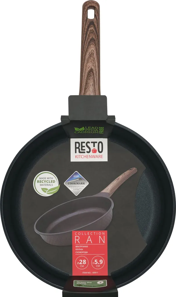 Resto frying pan Ø28 cm (grey, 280x60x280 mm, induction, dishwasher safe)