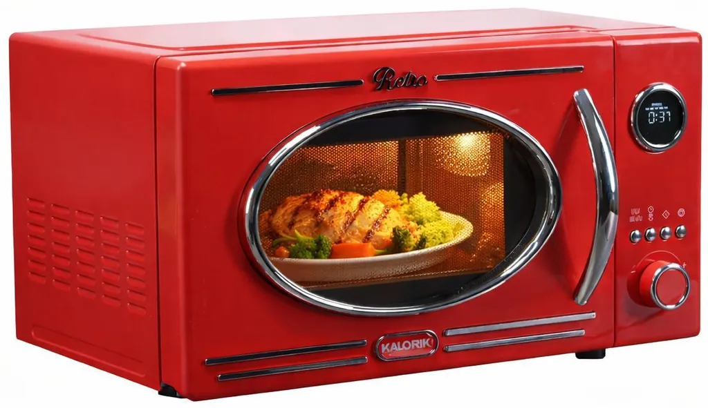 Kalorik Retro microwave oven, red, with grill function MW 2600 DGR Calorik 1150W