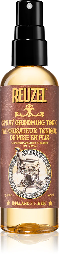 Reuzel Spray Grooming Tonic heat protection spray for treatments with hair straighteners and curling irons for natural fixation