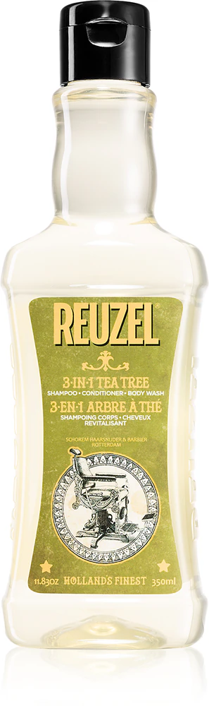 Reuzel Tea Tree shampoo, conditioner and shower gel 3 in 1 for men