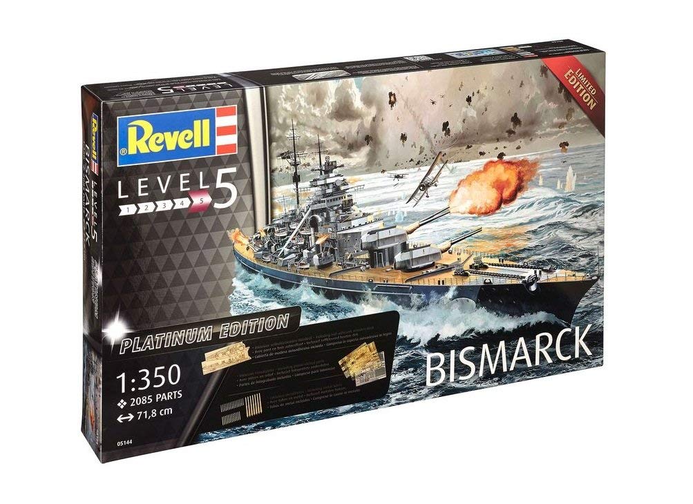 Revell Scale Battleship Bismarck Platinum Ed