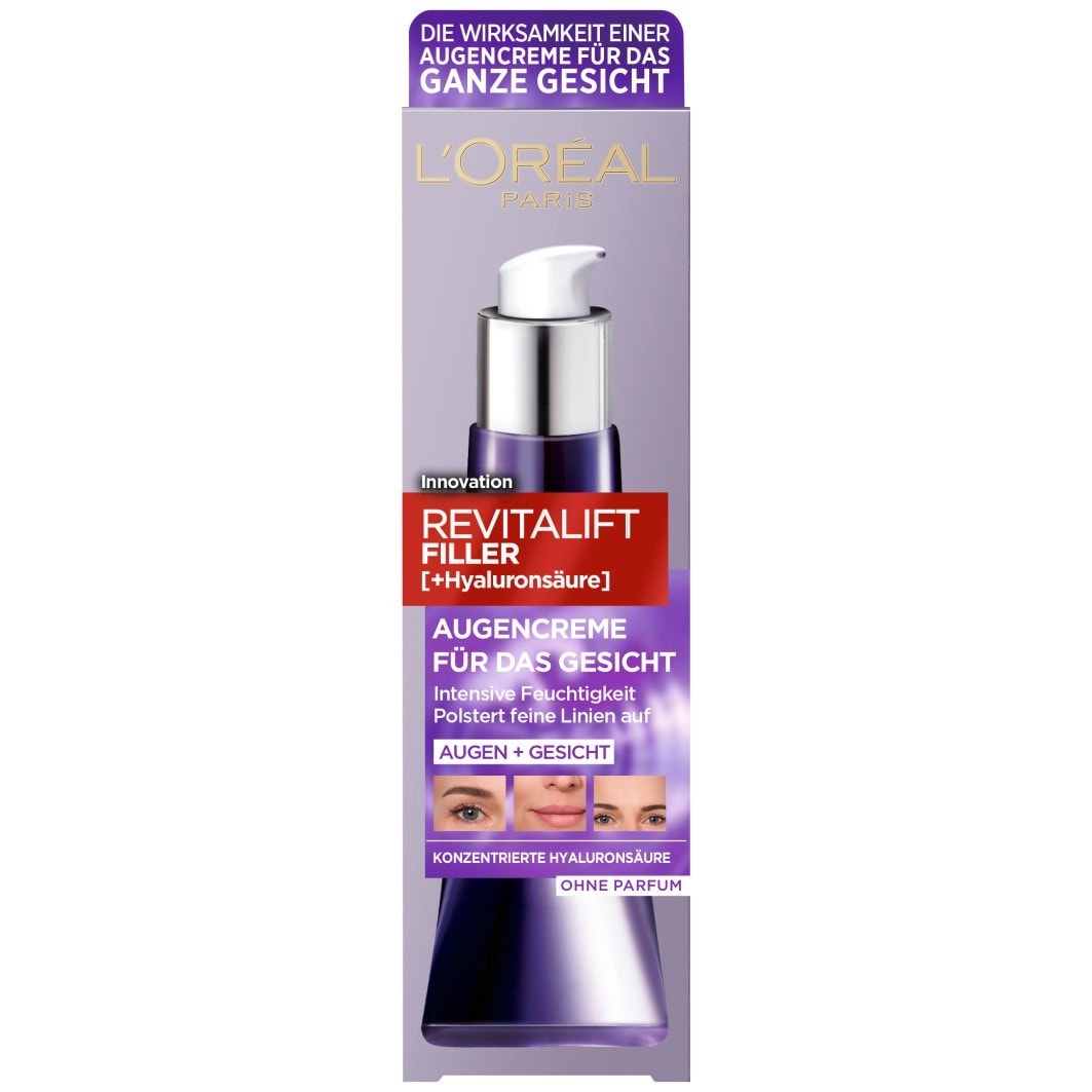 L´Oréal Paris Revitalift Filler Anti-Aging Hyaluronic Eye cream for the face