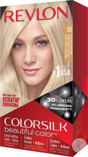 Revlon Colorsilk Permanent Hair Color N°05 Ultra Light Ash Blonde 1 Kit