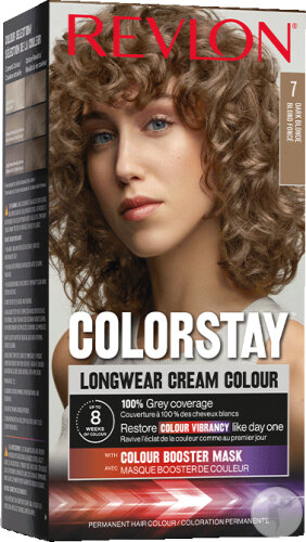 Revlon Colorstay Permanent Hair Color Long Lasting Cream N°7 Light Blonde 1 Kit